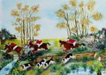 Chasse à courre - Acrylique
