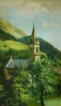 L'Eglise dans les montagnes - Huile