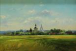Village russe - Huile