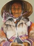 Marchande vietnamienne - Pastel