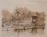 Dans les marais - Dessin